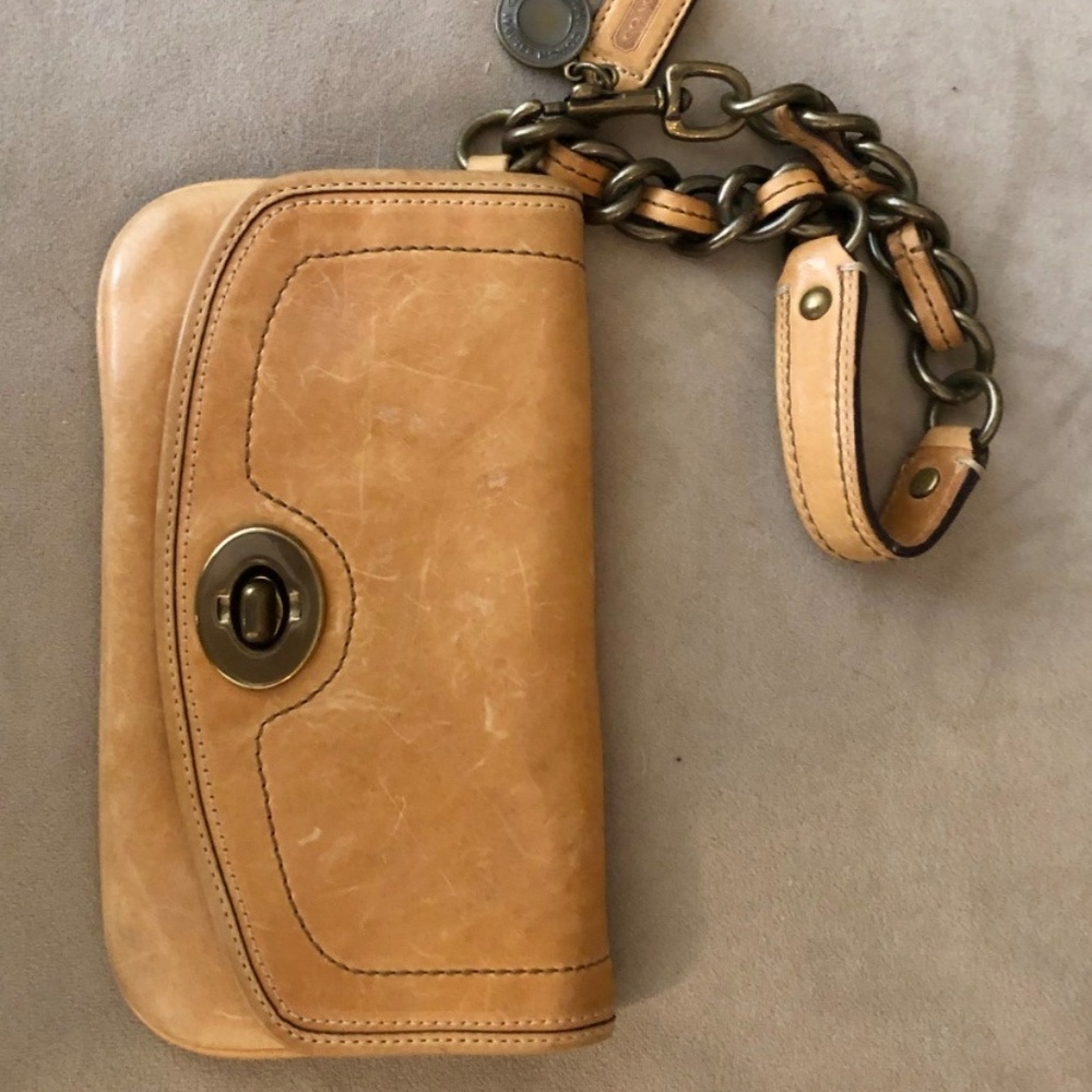 Coach Leather Wristlet